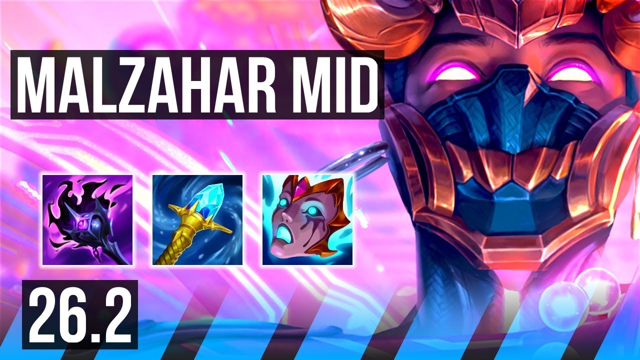 MALZAHAR vs VIKTOR (MID) | 37K damage | KR Diamond | 26.2