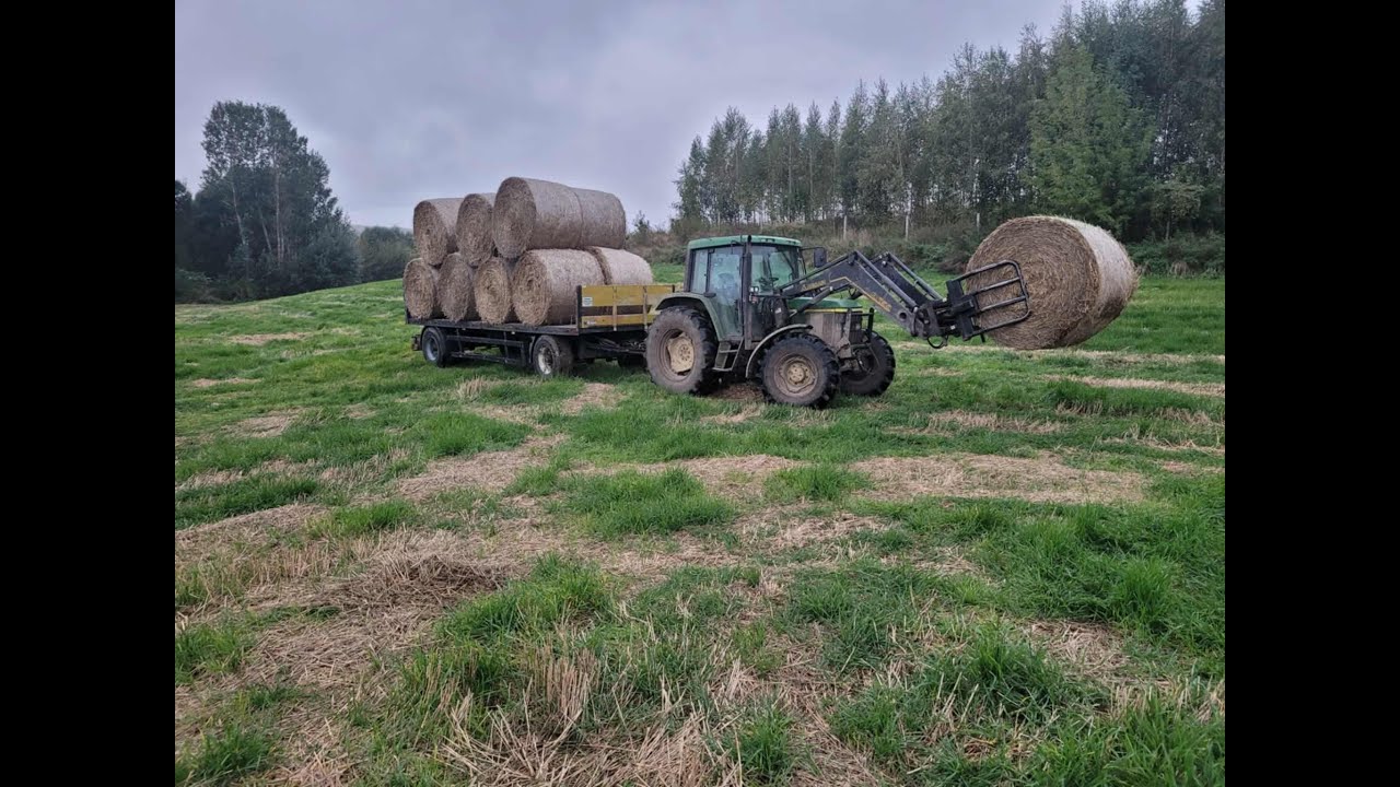 John deere po naprawie w AgroJD i 2000mgh . Zaczynamy zwożenie słomy
