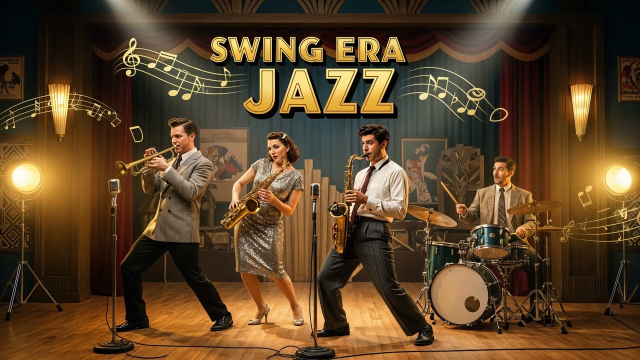 Swing Era Jazz 🎷 Energetic 1940s Big Band Instrumental Music &ndash; Upbeat Swing Tune