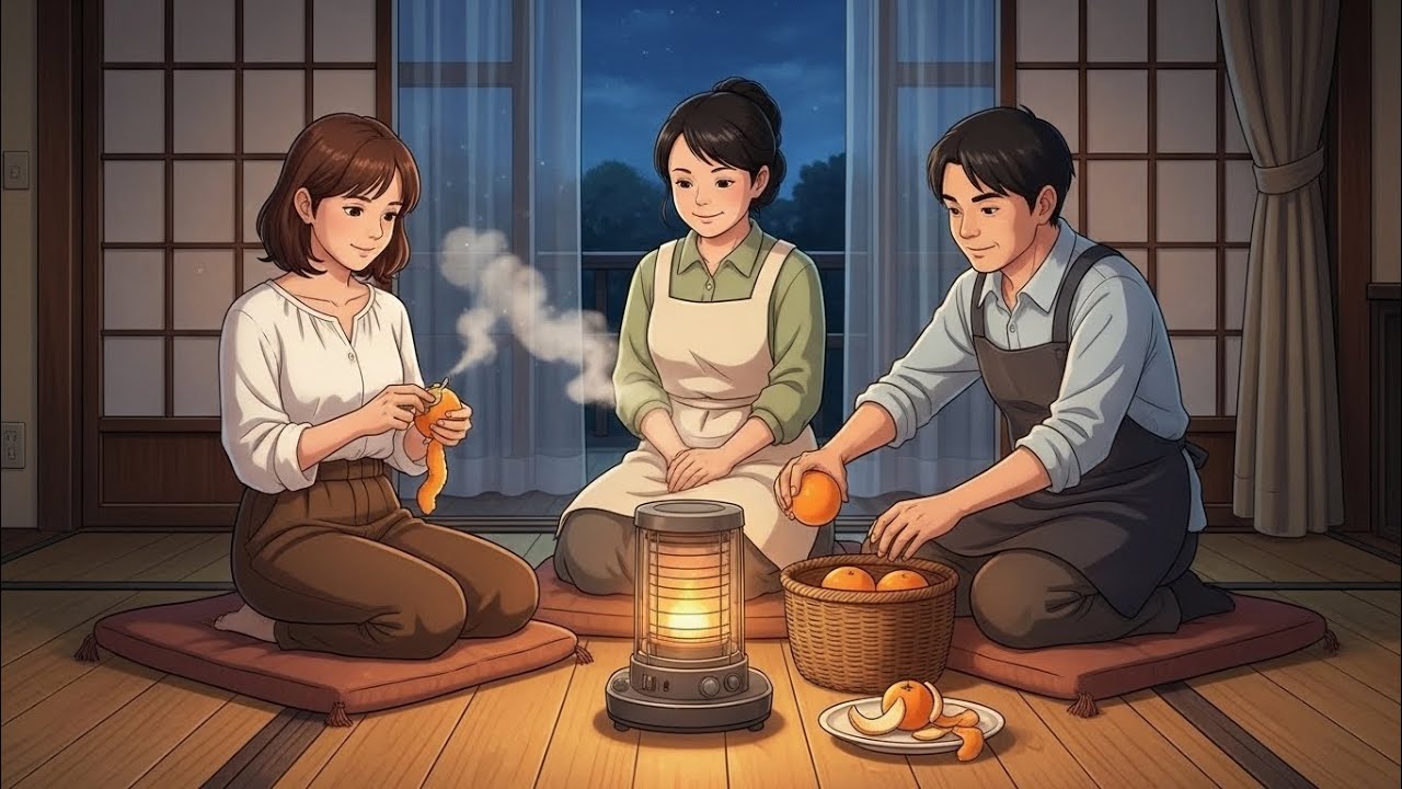 Quiet Night in the Old Hometown — Sharing Oranges by the Heater | A Peaceful Life 