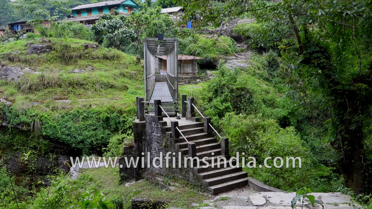 New Modi Khola bridge connecting Ghandruk to Landruk in Nepal