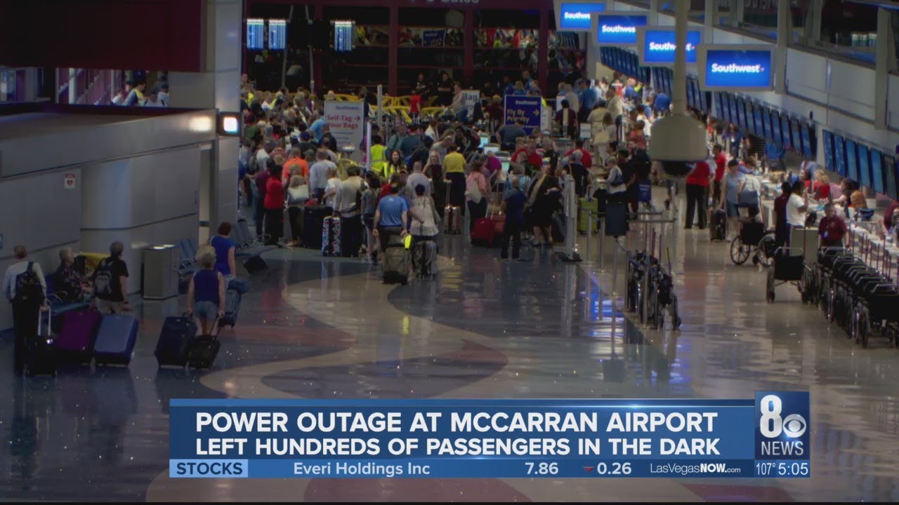McCarran Airport power outage left hundreds of passengers in the dark