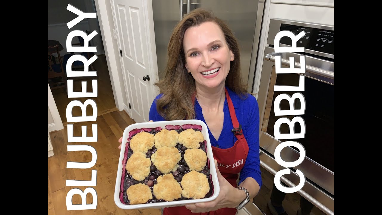 Easiest Blueberry Cobbler Ever! Chez Panisse Recipe With Four Cups Of Blueberries. So Delicious!