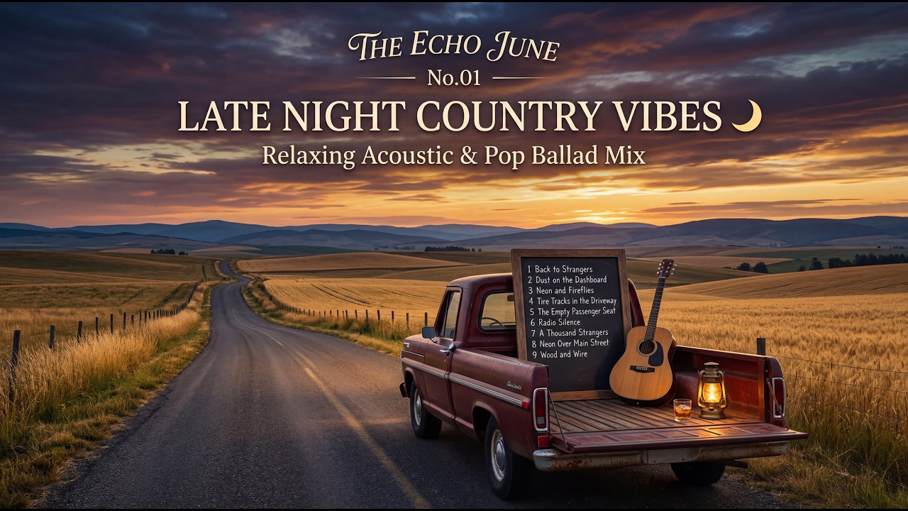 Relaxing Country Pop Ballads 🌙 Late Night Driving & Chill Music Mix | The Echo June No.01