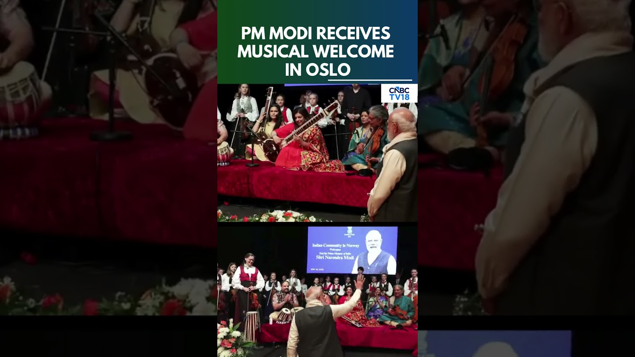 PM Modi In Norway | PM Modi Receives Musical Welcome In Oslo During Norway Visit | N18G
