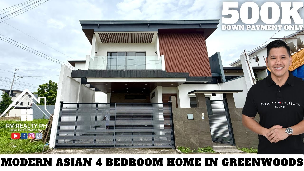SOLD: House Tour 58: Modern Asian 4 Bedroom Home in Greenwoods! ₱500K DP ONLY‼️