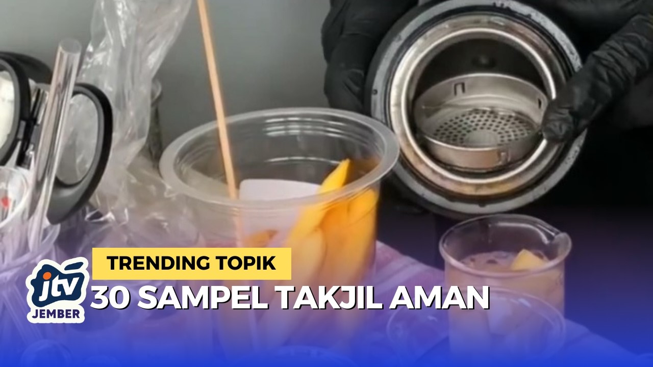 Sidak Takjil di Tulungagung, 30 Sampel Makanan Negatif Zat Berbahaya