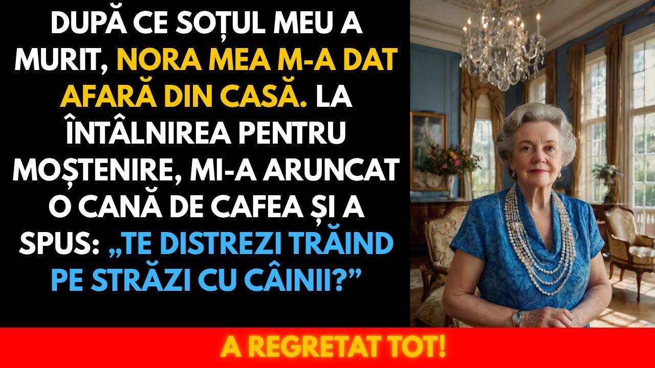 După moartea soțului meu, nora m-a dat afară din casă — dar la ședința de moștenire...