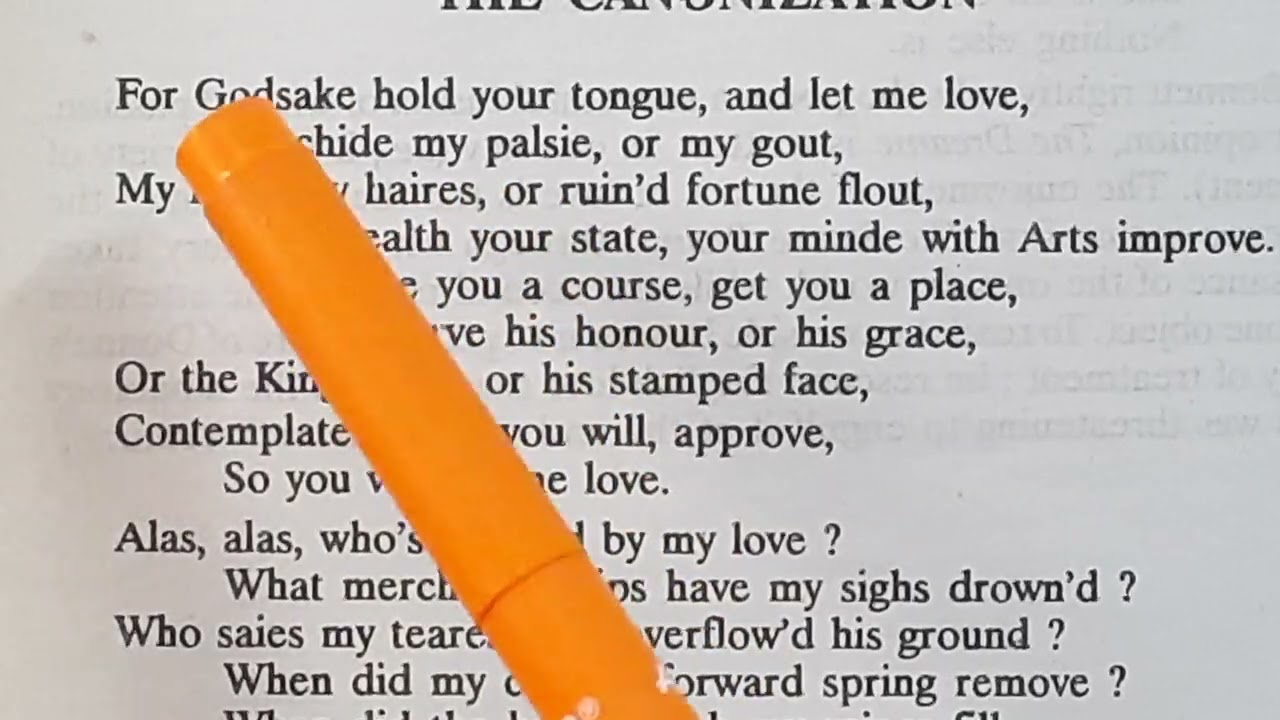 'The Canonization' by John Donne fully explained in Hindi by Sulekha Jadaun