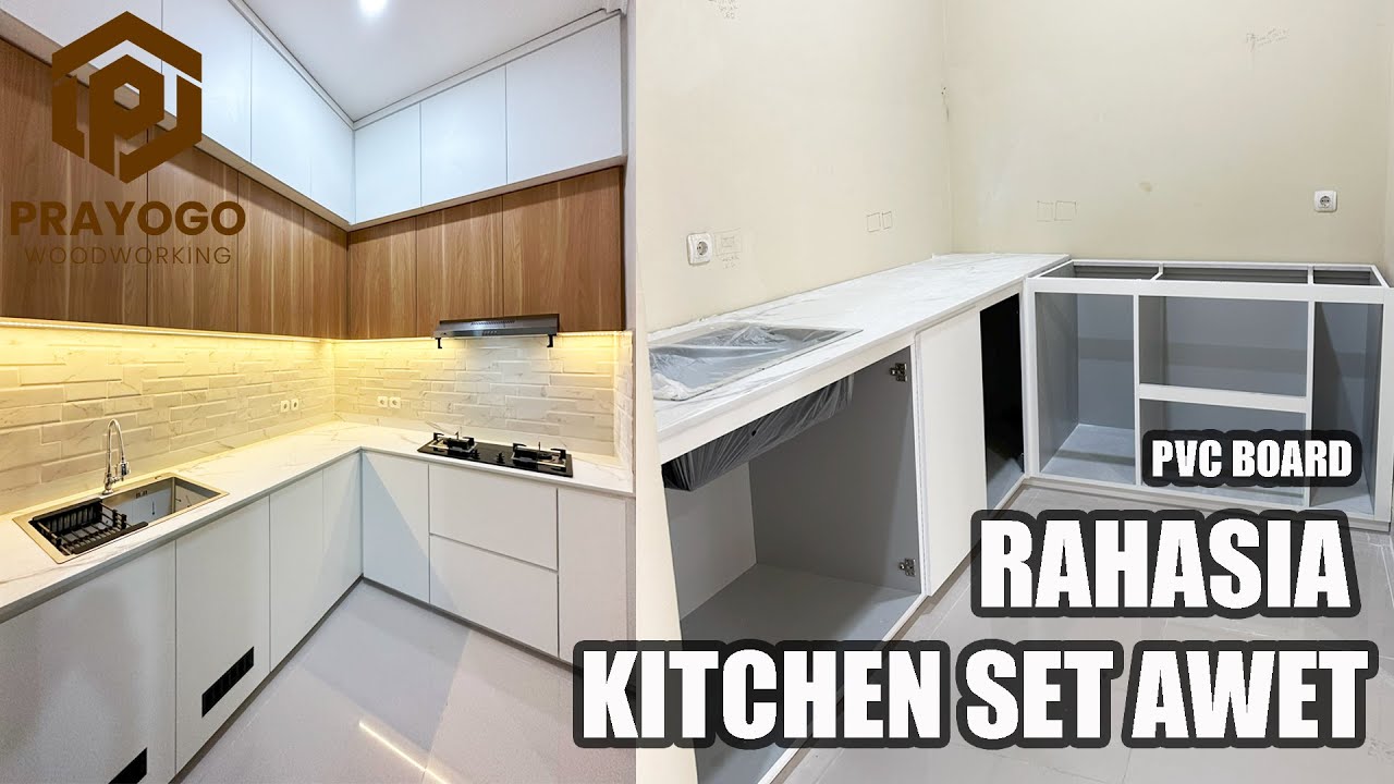 BUAT KITCHEN SET YANG AWET ANTI RAYAP ANTI AIR - PVC BOARD FINISHING HPL
