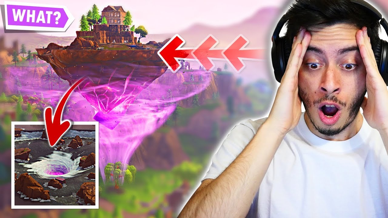 A ILHA SE MOVEU E DEIXOU UM BURACO GIGANTE! - Fortnite