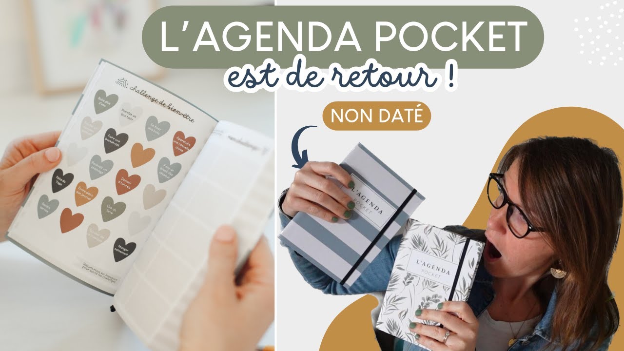 L'agenda organisateur de vie de poche non daté : parfait pour votre organisation !