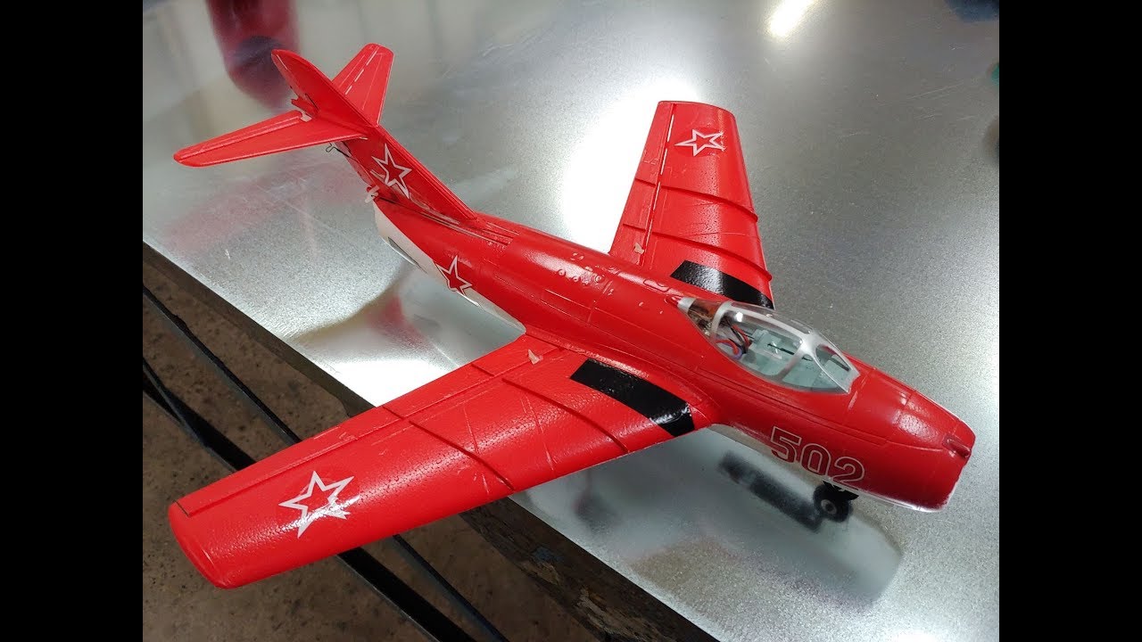 UMX MiG-15 28mm EDF Jet BNF Basic with AS3X Unboxing