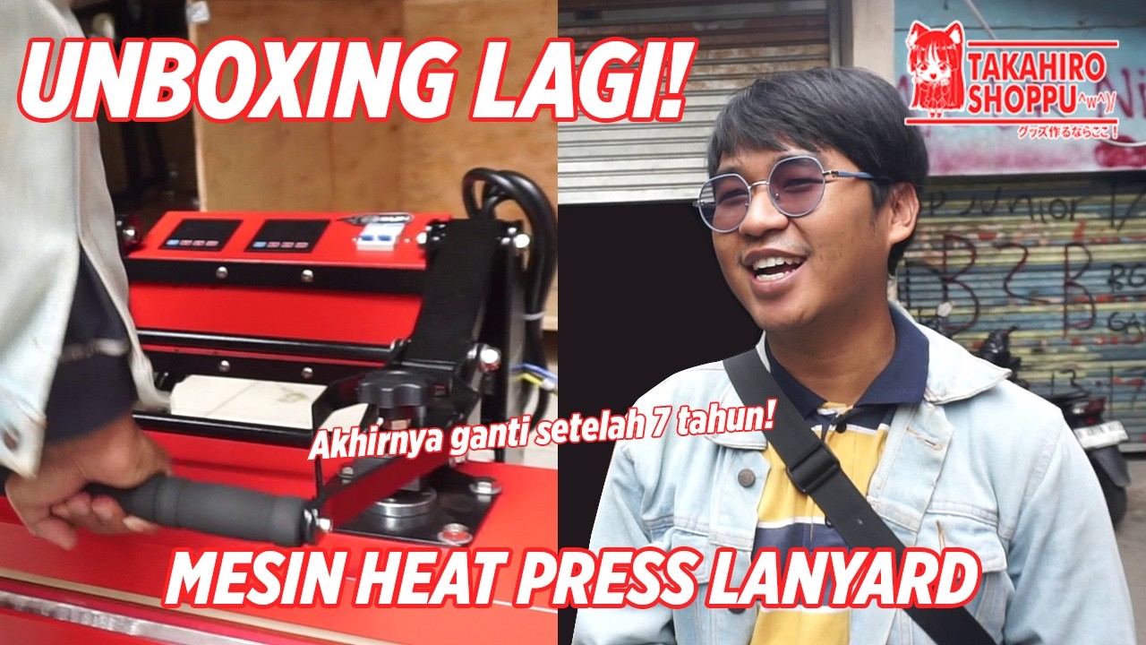 UNBOXING MESIN APA YA SEKARANG? AKHIRNYA AKU GANTI SETELAH 7 TAHUN ❗❗❗ (MESIN HEAT PRESS LANYARD)