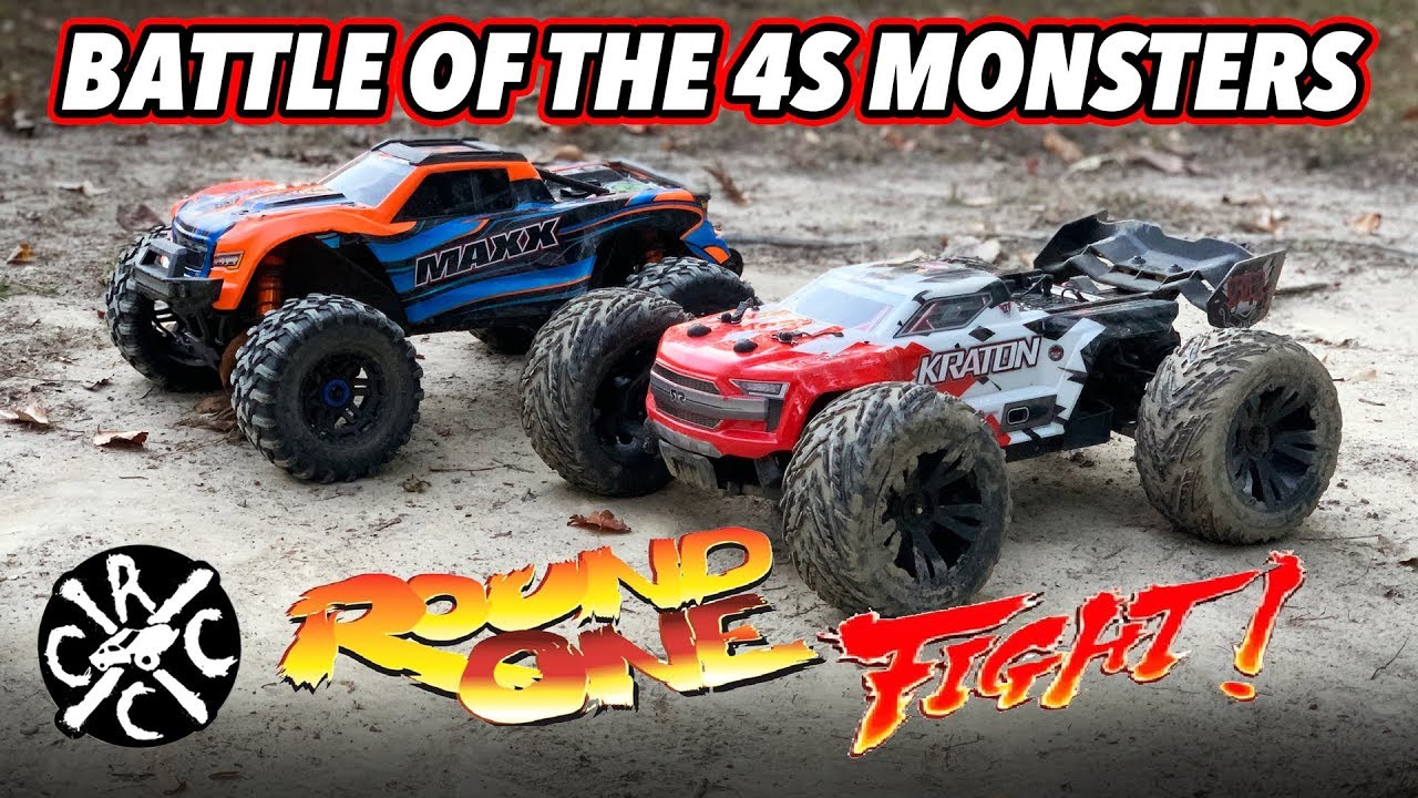 Traxxas Maxx против Arrma Kraton 4s: Битва монстров 4S — бой 1-го раунда