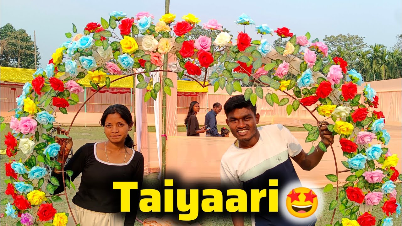 Sadi Kar Fav Bari Tiyan 😋// Wedding Decoration Nikhil Minj 🤩//