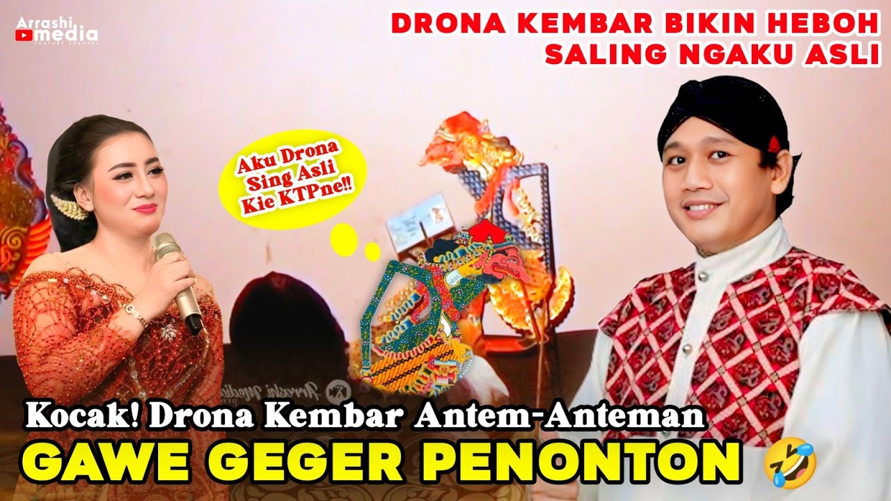 EDYAN! Drona Kembar Saling Gebug Bikin Penonton Geger! 🤯 | Wayang Kulit Ki Eko Suwaryo 2025