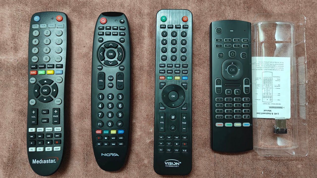 الريموت البديل لأجهزة الرسيفر Wireless remote control والعادية || ميديا ستار || Geant || vision edge
