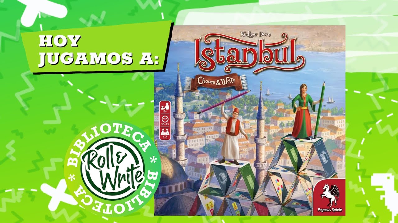 Hoy Jugamos a Istanbul Choose & Write en castellano (Juego de Mesa  Roll & Write )