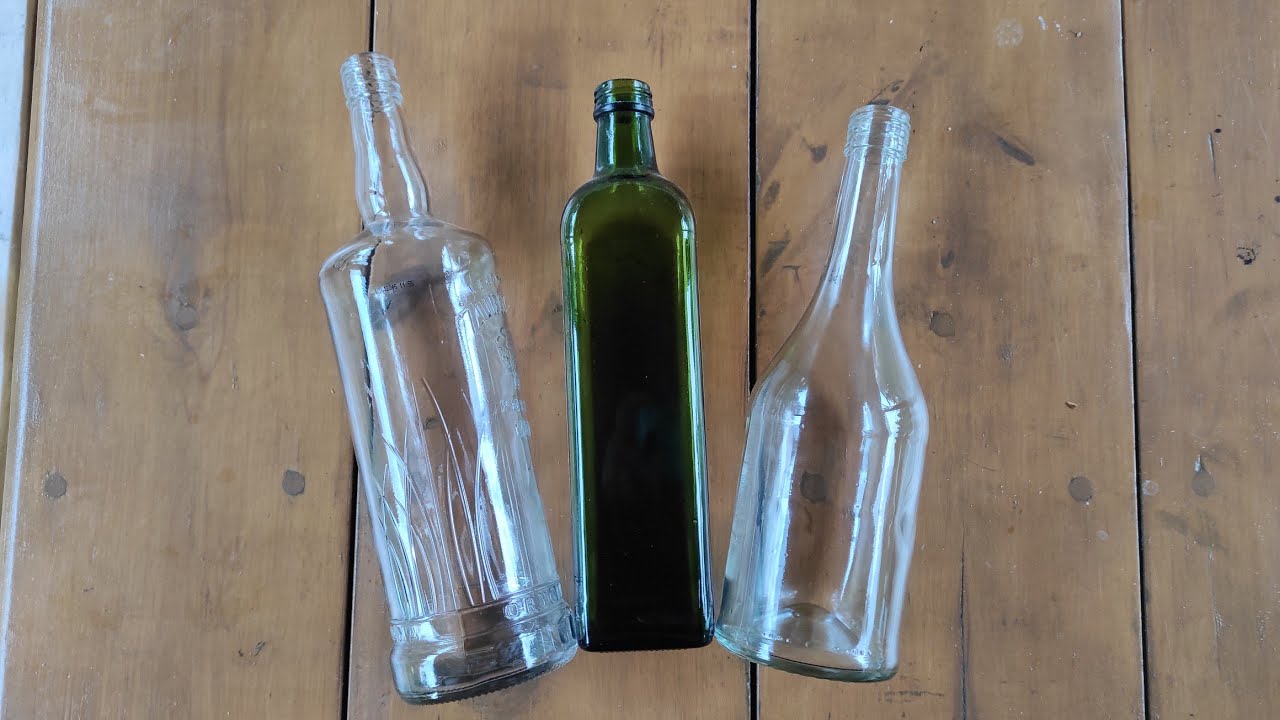 DIY 3 Bottle Art ideas. Bottle deoration using flowers