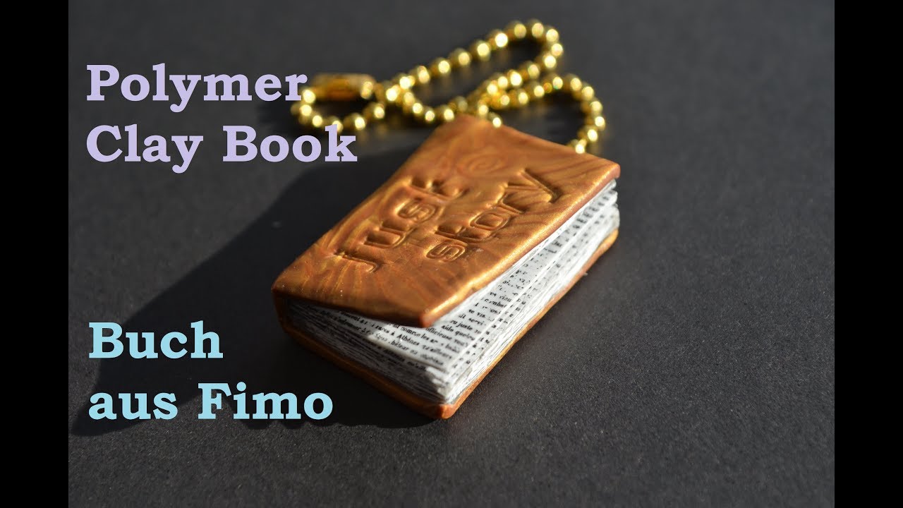 Polymer Clay Tutorial - Book, Buch aus Fimo, книга из полимерной глины