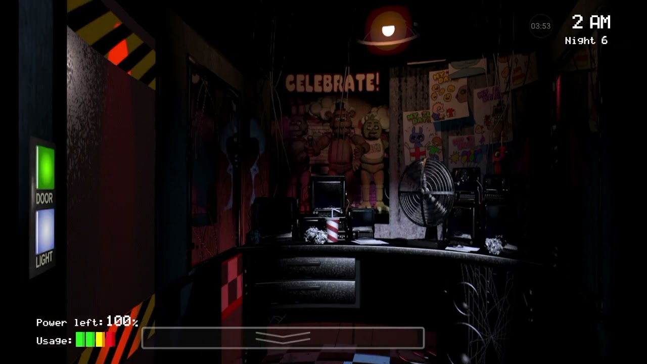 playing five nights at freddys for the sixth time