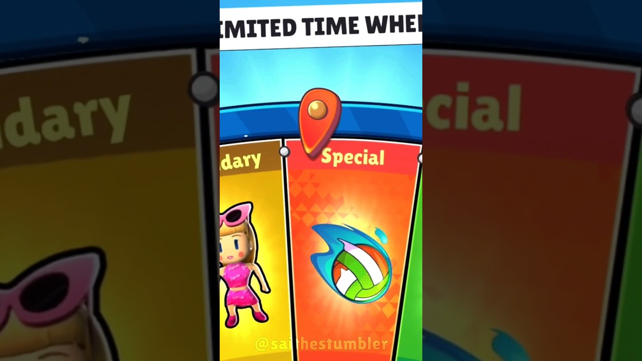I got New Special Emote ROLL 🏐 Stumble Guys