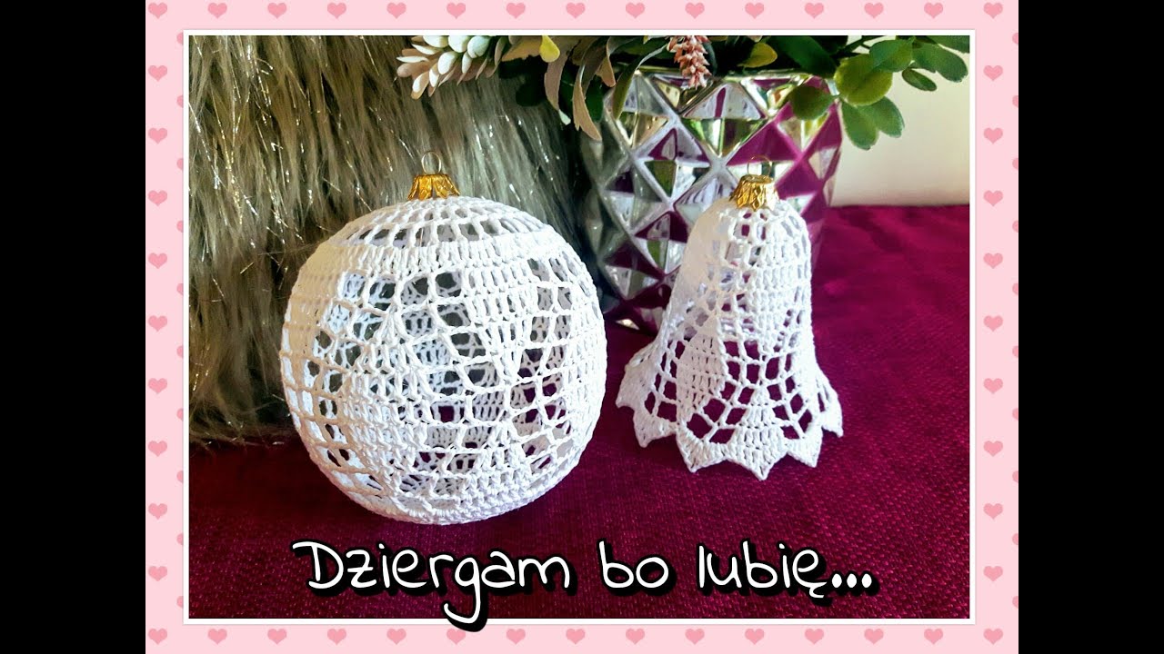 Bombka fala na szydełku.Crochet wave bauble. Author's model.