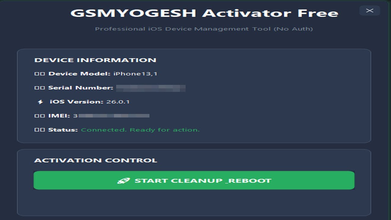 Free Tool GSMYOGESH Activator 100%