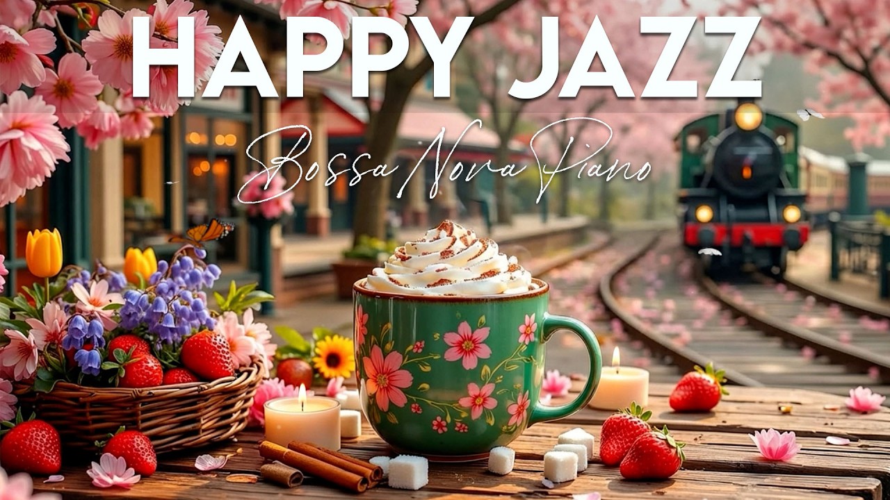 Happy Morning Jazz ~ Relaxing Spring Jazz Cafe & Delicate Bossa Nova Piano Music for Joyful Mood