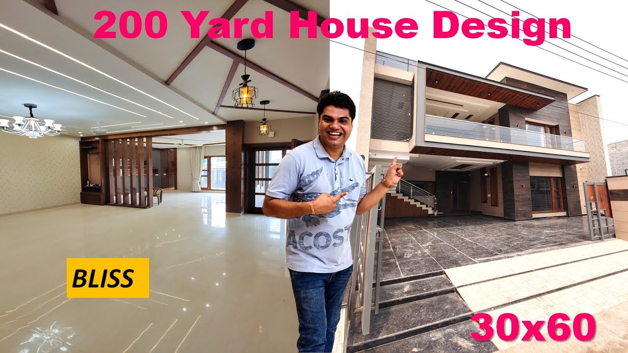 200 Gaj Designer House | 30x60 House Design | 8 Marla House Design | 200 Sq yard Luxury Villa House