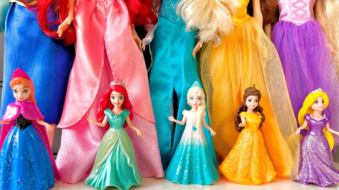 Cute Miniatures Disney Princess Frozen ELSA & Annall! elsa satisfying unboxing