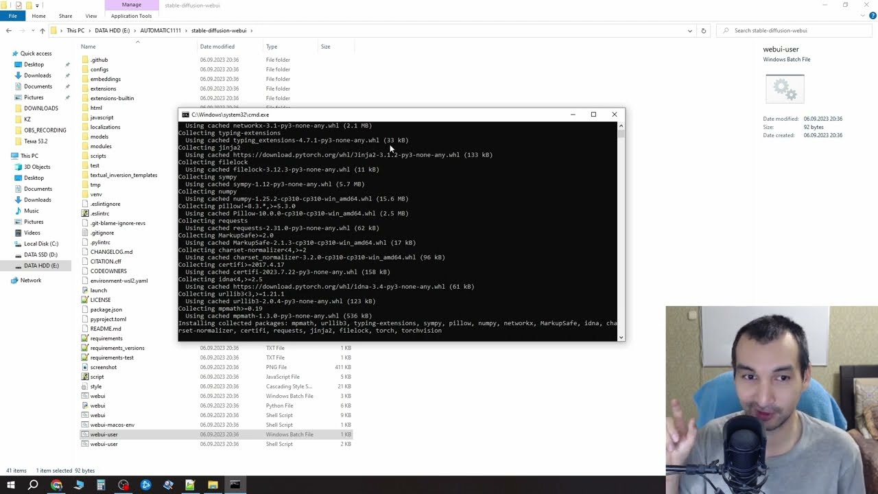 ПРАВИЛЬНЫЙ способ УСТАНОВКИ AUTOMATIC1111 (stable-diffusion-webui) и новая версия 1.6.0