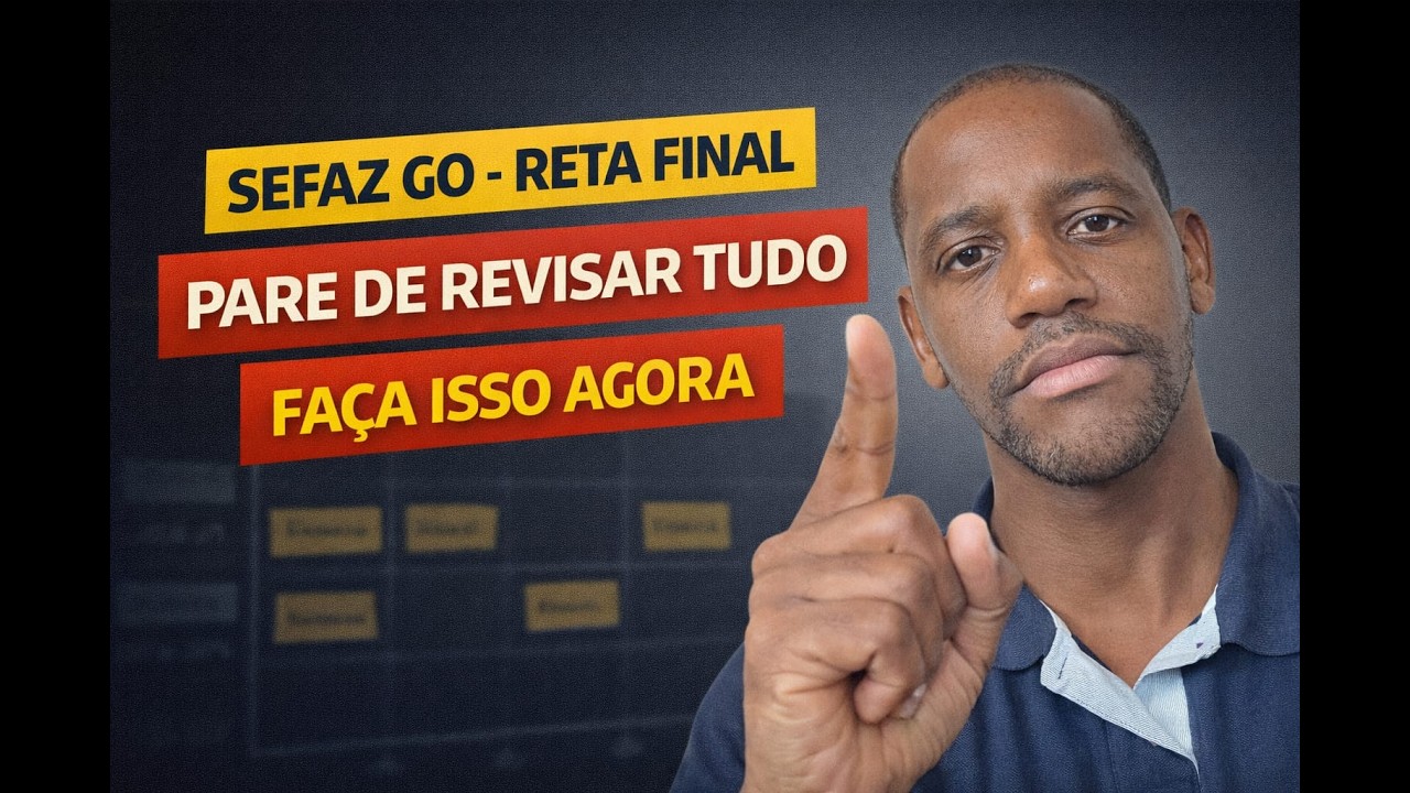 SEFAZ GO: Pare de Revisar Tudo. Foque Nisso Agora.