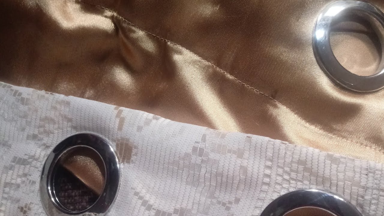 Como fazer cortina criando furo na entretela