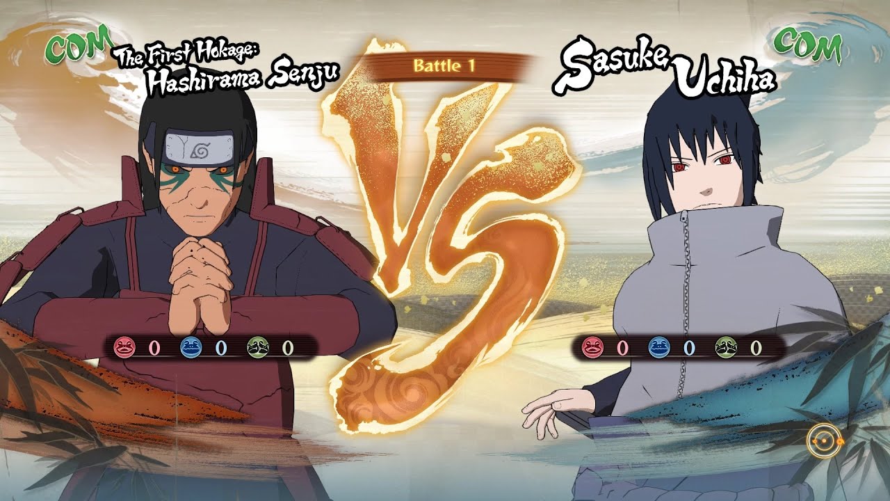 The First Hokage (Hashirama) vs Sasuke Uchiha — Ultimate Ninja Storm 4
