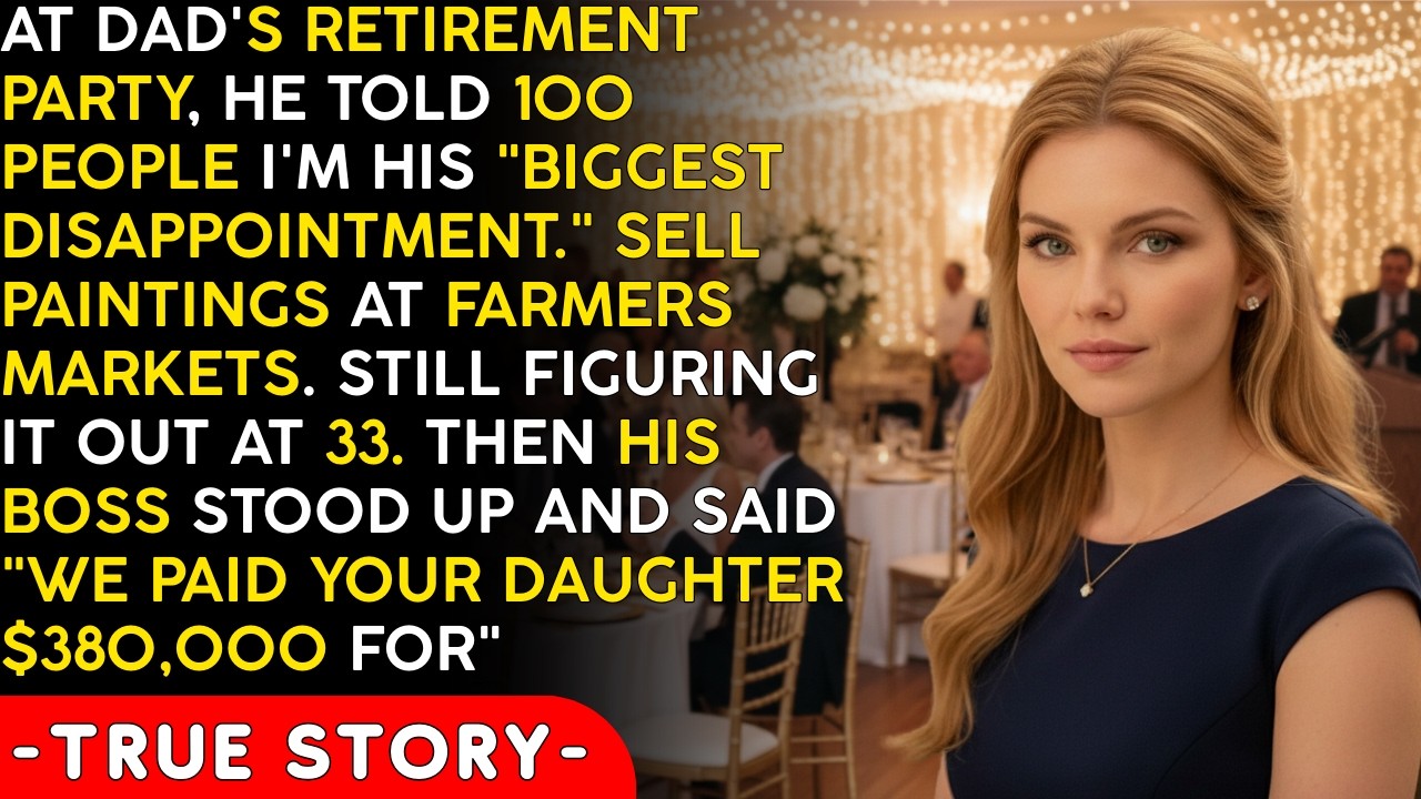 At Dad's Retirement Party, He Called Me His Biggest Disappointment—Then His Boss Said