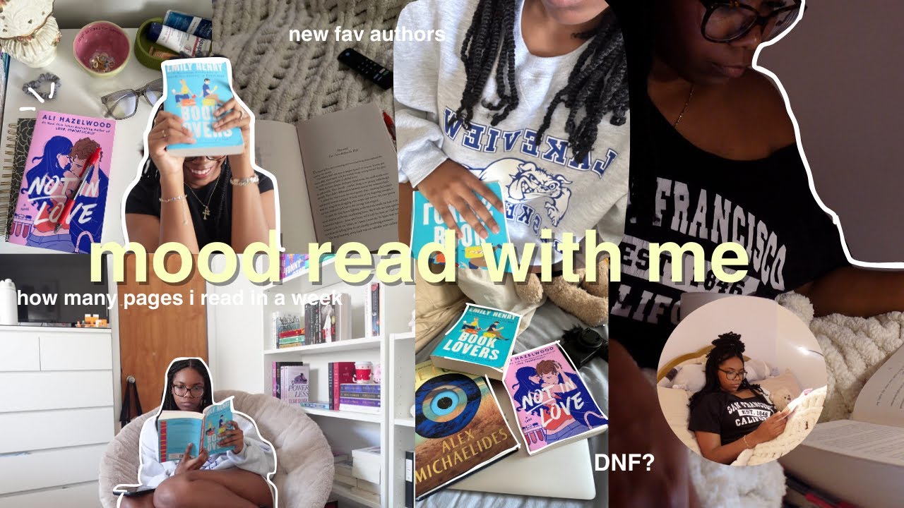how much i realistically read in a week! 📖 ⭐️ mood read with me