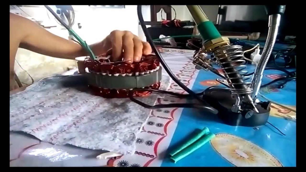 Como rebobinar um estator gerador da melhor forma