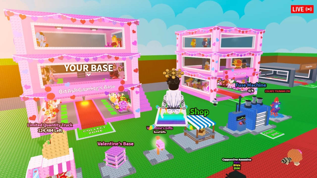 🔴 ESCAPE TSUNAMI AND TRADING IN STEAL A BRAINROT #roblox #stealabrainrot #growagarden
