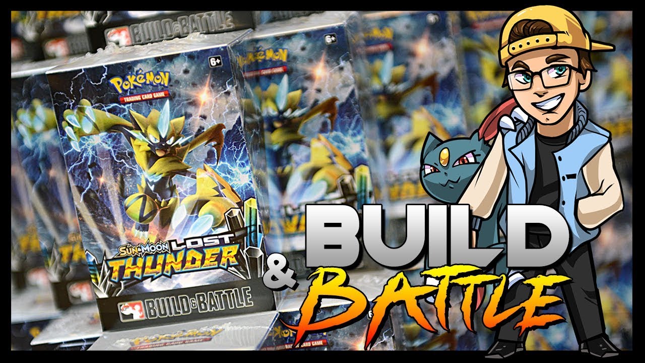 Lost Thunder Pokemon Build and Battle Prerelease Gameplay