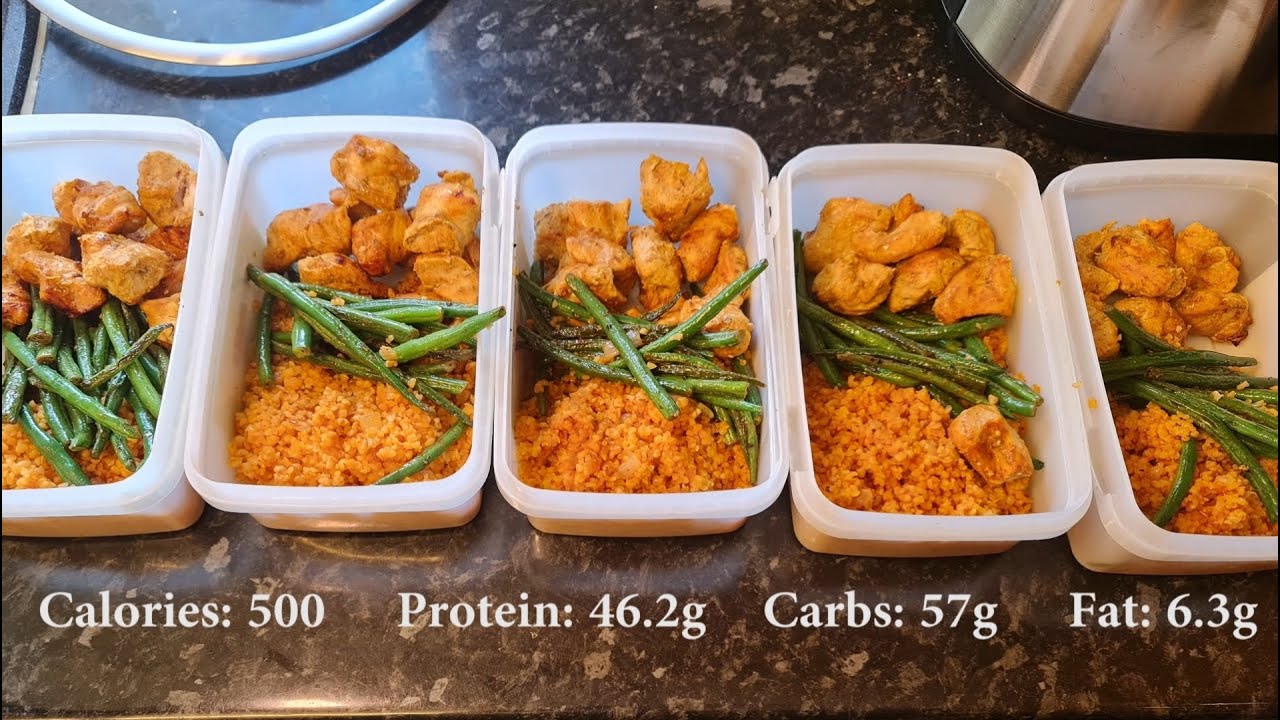 Meal Prep | Chicken, Bulgar Wheat & Green Beans Meal Prep | High Protein Meal Prep