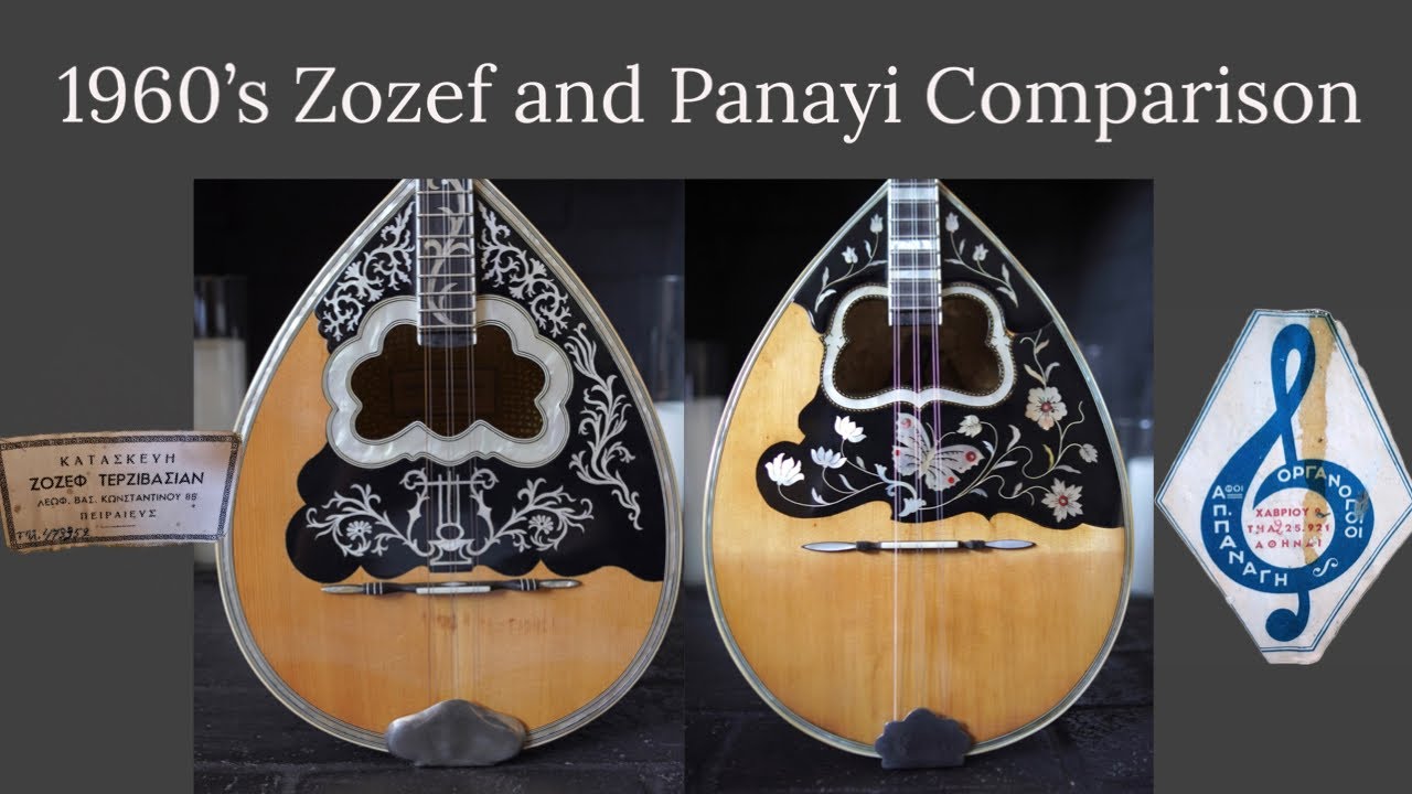 Zozef and Panayi bouzouki sound comparison