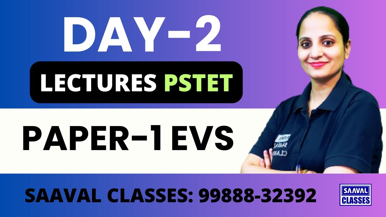 DAY-2 EVS  PSTET | SAAVAL CLASSES || PSTET Demo