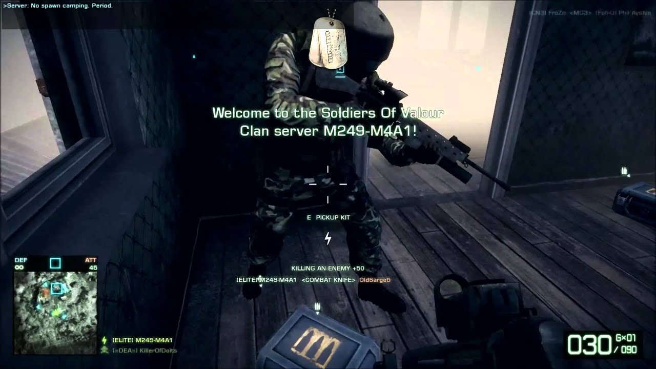 Battlefield: Bad Company 2 - 6 EPIC KNIFE KILL STREAK IN 15 SECONDS [HD]