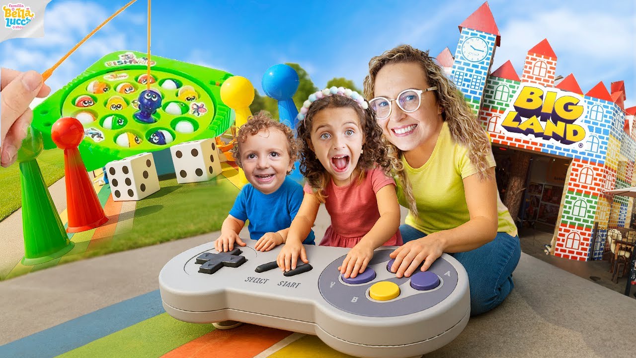 FOMOS ENCOLHIDOS NO PARQUE BIG LAND - FAMÍLIA BELLA E LUCCA SHOW