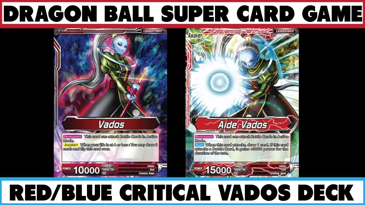 Dragon Ball Super Card Game | Red/Blue Critical Vados Deck