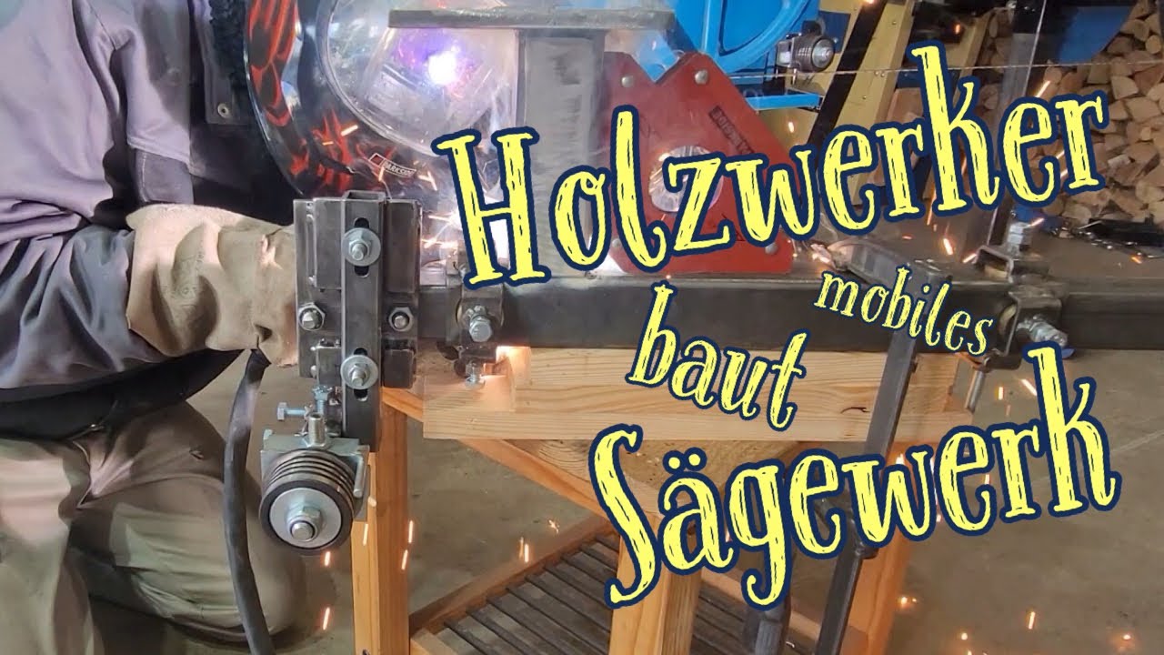 Bandführungen für Eigenbau Blockbandsäge bauen // Designing new saw blade guides (homemade sawmill)