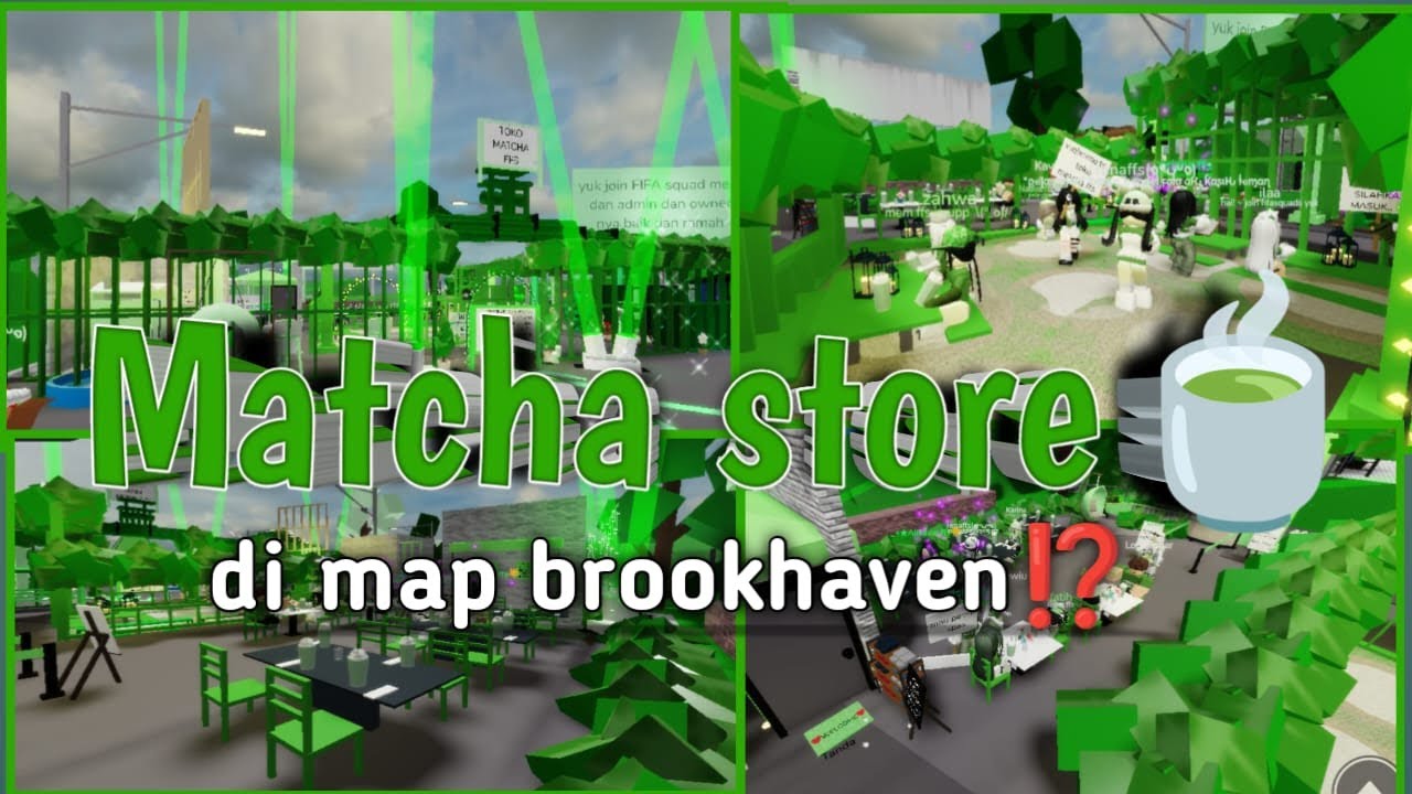 MATCHA STORE PERTAMA YANG ADA DI MAP BROOKHAVEN 😱⁉️MEMBUAT BARENG SUBSCRIBER AKU ||Roblox Indonesia 