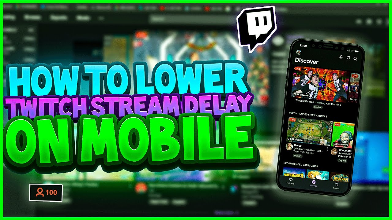 How to REMOVE Delay on TWITCH when watching with a mobile device (New Feature)